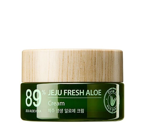 the SAEM Крем для лица 89% Jeju Fresh Aloe, 50 мл