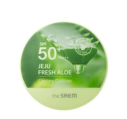 the SAEM Cushion revigorant Jeju Fresh Aloe SPF50+ PA+++, 12 g
