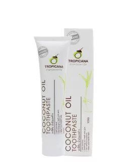 TROPICANA Зубная паста на основе кокосового масла Coconut Oil, 100 мл