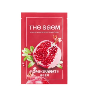 the SAEM Mască regenerantă din țesătură Natural Pomegranate, 1 buc