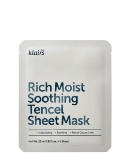 Dear, Klairs Mască din țesătură pentru față Rich Moist Soothing, 1 buc