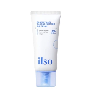ILSO Cremă cu protecție solară Bilberry Cool Calming Moisture Sun Cream SPF50+ PA++++, 50 ml