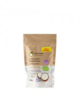 TROPICANA Сухой скраб для лица и тела Coconut Fiber Scrub, 50 г