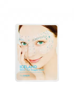the SAEM Mască hidratantă pentru ochi Iceland Glitter Eye Goggle, 1 buc