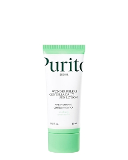 Purito SEOUL Loțiune hidratantă cu protecție solară Wonder Releaf Centella Daily SPF50+ PA++++, 60 ml