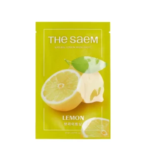 the SAEM Осветляющая тканевая маска Natural Lemon, 1 шт