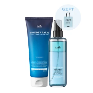 LADOR Set pentru hidratarea și regenerarea părului Wonder & Keratin, 2 buc