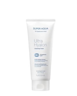 Missha Cremă de curățare pentru față Super Aqua Ultra Hyalron, 200 ml