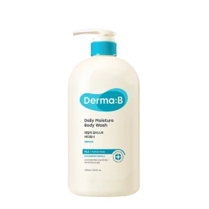 Derma:B Gel de duș revitalizant Daily Moisture Cotton Musk, 1000 ml