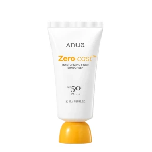 Anua Солнцезащитный крем Zero-Cast Moisturizing Finish Sunscreen SPF50, 50 мл
