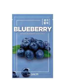the SAEM Mască regeneratoare din țesătură Natural Blueberry, 1 buc