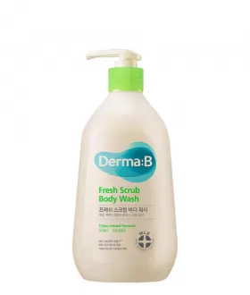 Derma:B Освежающий гель-скраб для тела Fresh Scrub Body Wash, 420 мл