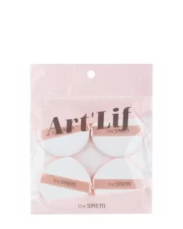 the SAEM Set de burete pentru machiaj  Art'Lif Water Drop Cushion Puff, 4 buc