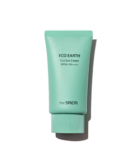 the SAEM Cremă cu protecție solară pentru pielea sensibilă Eco Earth Cica SPF 50+ PA++++, 50 ml