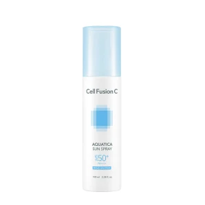 Cell Fusion C Spray cu protecție solară Aquatica Sun Spray SPF50+ PA++++, 100 ml