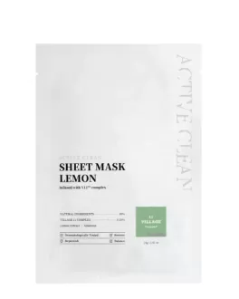 Village 11 Factory Mască din țesătură Active Clean Lemon, 1 buc
