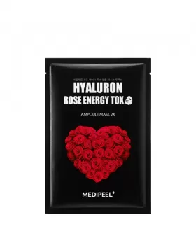 MEDIPEEL Oмолаживающая тканевая маска Hyaluron Rose Energy Tox, 1 шт