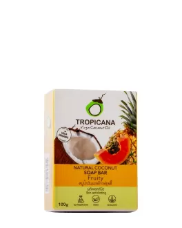 TROPICANA Натуральное мыло кусковое Natural Coconut Fruitly, 100 г 