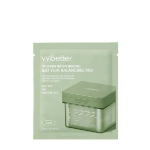 VV Better Discuri-toner hidratante pentru față Jeju Yuja Balancing Pad, 2 buc