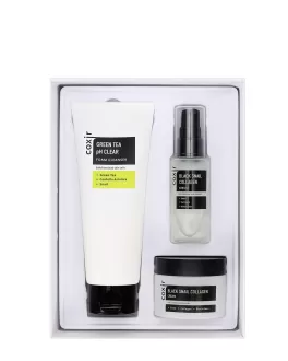 Coxir Набор по уходу за лицом Black Snail Premium Set, 3 шт