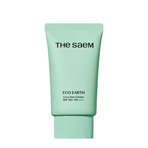 the SAEM Cremă cu protecție solară pentru pielea sensibilă Eco Earth Cica SPF 50+ PA++++, 50 ml