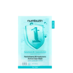 Numbuzin Mască din țesătură No.1 Pantothenic B5 Hyaluronic Active, 26 ml