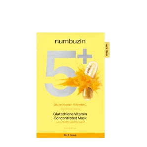 Numbuzin Mască din țesătură No.5 Glutathione Vitamin, 27 ml