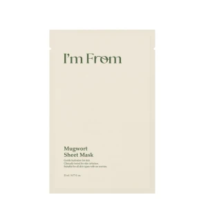 I'm From Mască din țesătură Mugwort Sheet Mask, 23 ml
