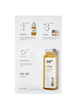 Missha Mască în 3-etape pentru față 3-step Nutrition Mask, 1.5 g + 25 g + 1.5 g