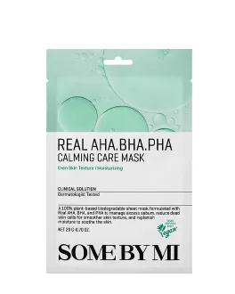 SOME BY MI Mască regeneratoare din țesătură Real AHA BHA PHA Calming, 1 buc