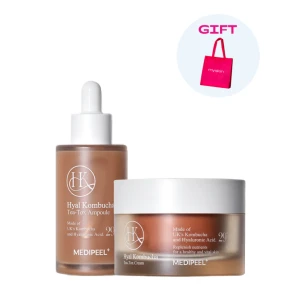 MEDIPEEL Set pentru strălucirea pielii Hyal Kombucha, 2 buc