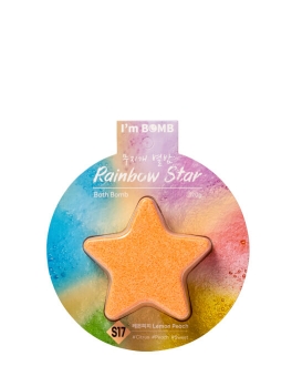 IM BOMB Гейзер для ванны Rainbow Star Lemon Peach, 120 г