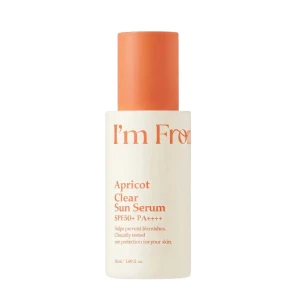 I'm From Ser cu protecție solară Apricot Clear Sun Serum SPF50+ PA++++, 50 ml