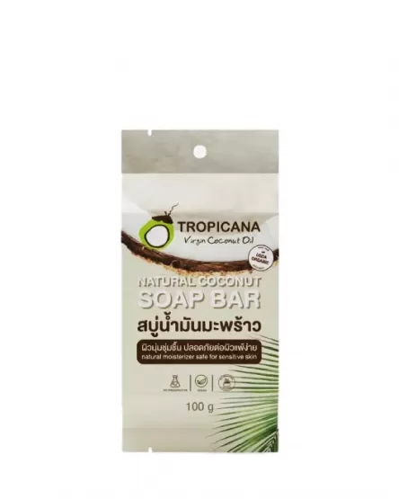 TROPICANA Натуральное мыло кусковое Natural Coconut