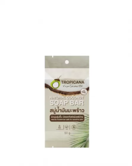 TROPICANA Натуральное мыло кусковое Natural Coconut