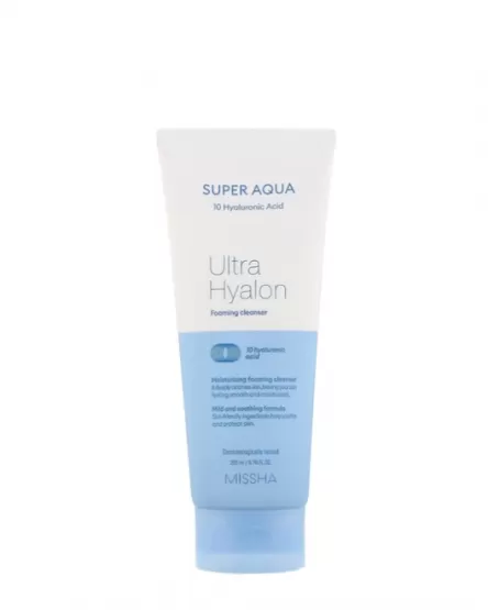 Missha Spumă de curățare hidratantă pentru față Super Aqua Ultra Hyalron