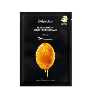 JMsolution Mască din țesătură nutritivă Honey Luminous Royal Propolis Mask Black, 1 buc