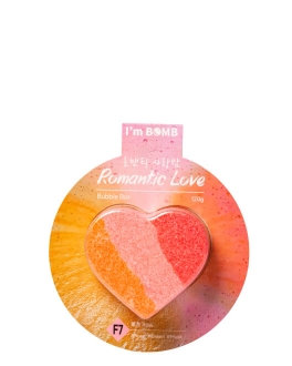 IM BOMB Bilă efervescentă pentru baie Romantic Love Rose, 120 g
