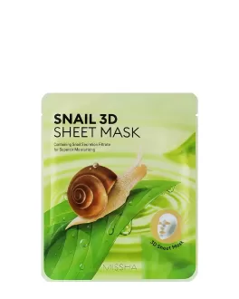Missha Mască din țesătură cu mucină de melc Snail 3D, 1 buc