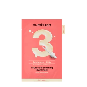 Numbuzin Mască din țesătură No.3 Tingle-pore Softening, 27 ml