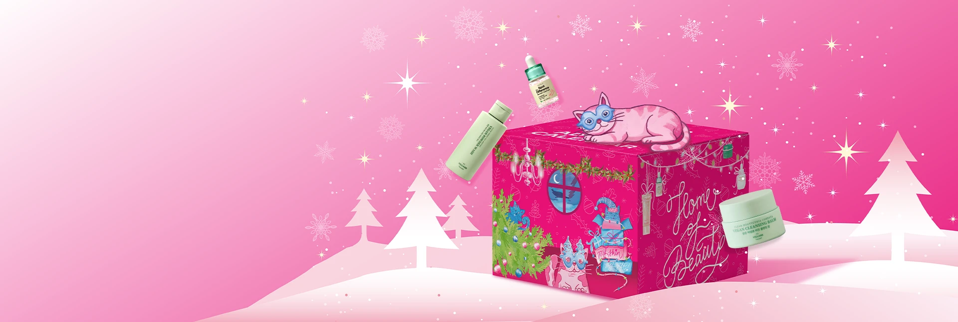  Самый желанный  Адвент Календарь   с 24 ячейками full-size в боксе-домике для кошечки 