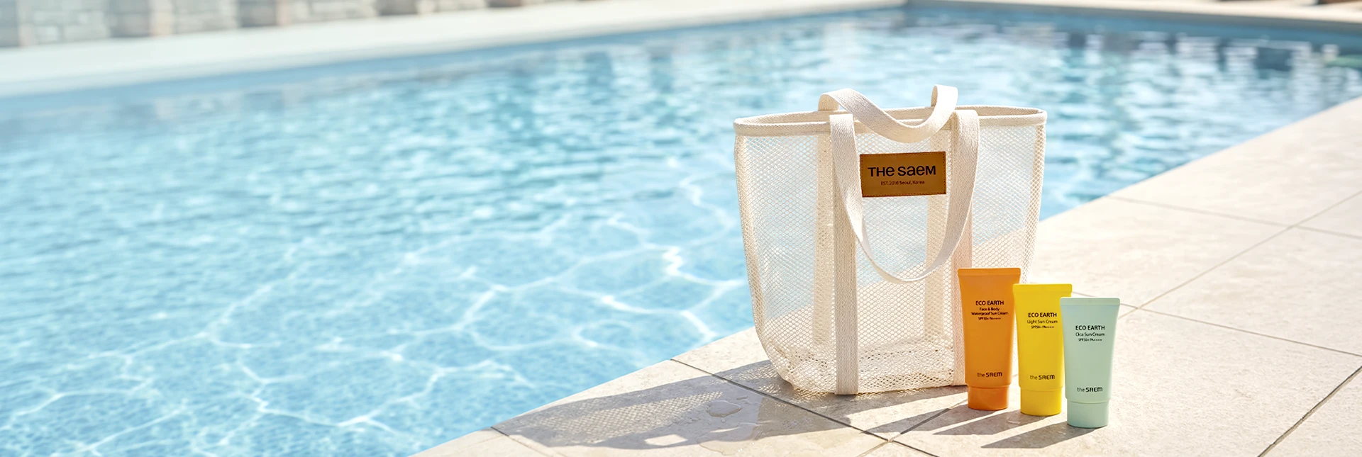   CADOU  Geantă de plajă  La comandă SPF the saem 